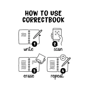Correctbook | A5 | 40 pagina's gelinieerd | Blauw