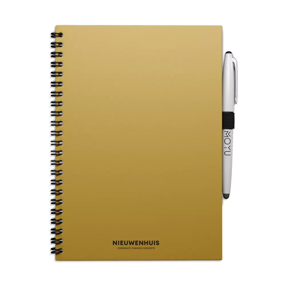Uitwisbaar Notitieboek A5 | Met eigen logo | Hardcover | V.a. 50 stuks