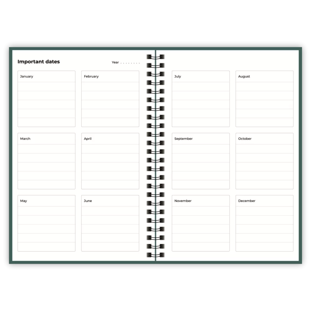 Happinote | A5 | 100 pagina's | Softcover | Green Forest