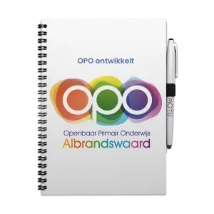 Uitwisbaar Notitieboek A4 | Met eigen logo | Hardcover | V.a. 50 stuks